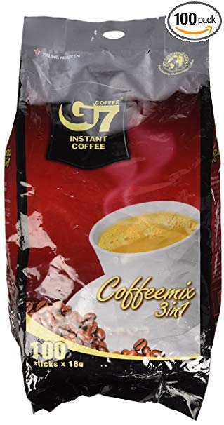 G7 3-in-1 Instant Premium Vietnamese Coffee, 100 Servings/Sachets
