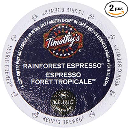 Timothy's World Coffee Rainforest Espresso K-Cup (48 count)