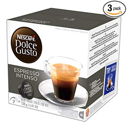NESCAFÉ Dolce Gusto Coffee Capsules Espresso Intenso 48 Single Serve Pods, (Makes 48 Cups) 48 Count