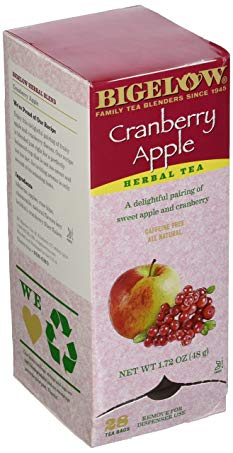 Bigelow 10400 Cranberry Apple Herbal Tea 28/Box
