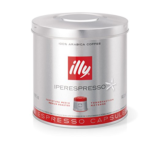 illy iperEspresso Capsules Medium Roasted Coffee, 5-Ounce, 21-Count Capsules