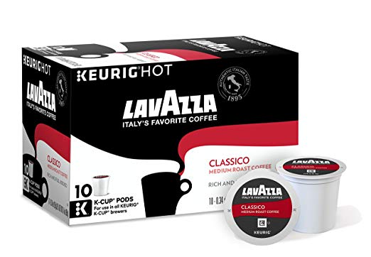 Lavazza Classico Medium Roast Coffee, Keurig K-Cups, 60 Count