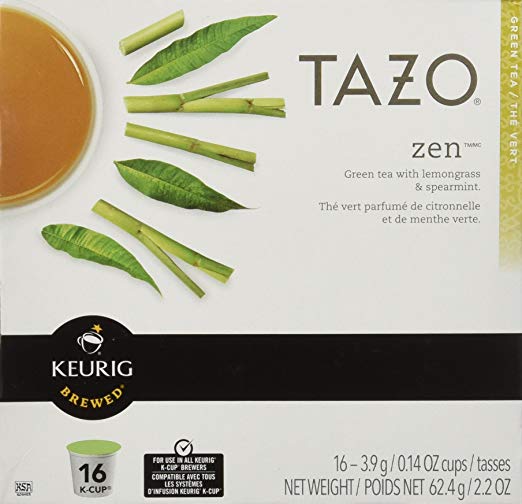 Keurig Tazo Zen Tea 32-Count K-Cups for Keurig Brewers