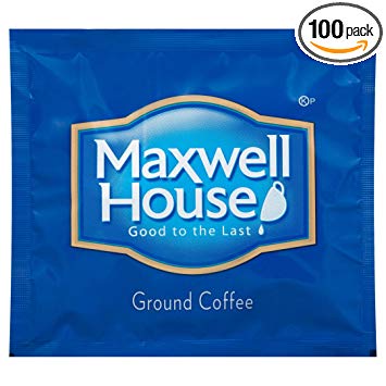 Maxwell House Ground Coffee Filter Packs, 0.7 oz. Packets (Pack of 100)