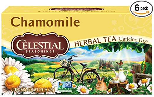 Celestial Seasonings Herbal Tea, Chamomile, 20 Count (Pack of 6)