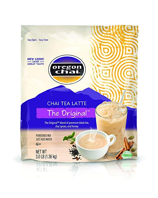 Oregon Chai The Original Chai Tea Latte Mix 3 Pound, Bulk Powdered Spiced Black Tea Latte Mix For Home Use, Café, Food Service
