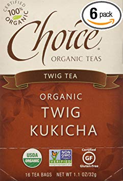 Choice Organic Twig Tea, 1.1 Ounces 16-Count Box (Pack of 6)