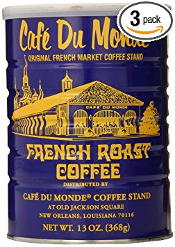 Cafe Du Monde Coffee, French Roast, 13-Ounce (Pack of 3)