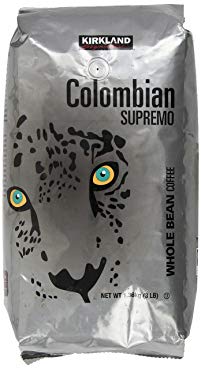 Kirkland Signature Colombian Supremo Whole Bean Coffee, 3 Pound