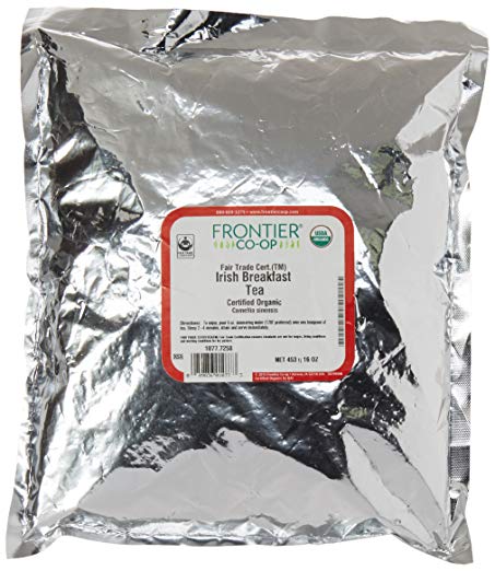 Frontier Co-op Organic Fair Trade Certified Irish Breakfast Tea, 16 Ounce