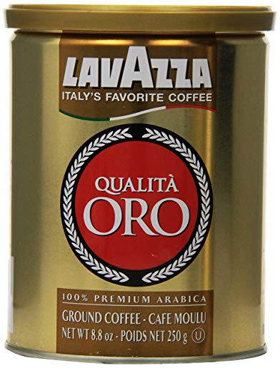 Lavazza Qualita Oro Ground Coffee, 8.8-Ounce Cans (Pack of 2)