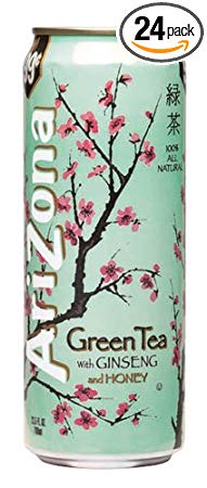 Arizona Green Tea, 23-Ounces (Pack Of 24)