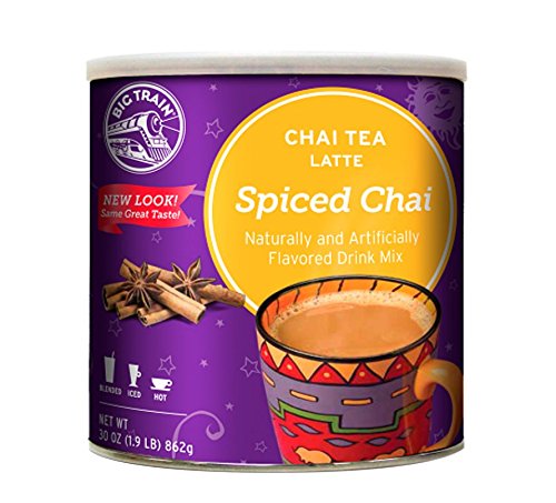 Big Train Spiced Chai Tea Latte, 1.9 Lb (1 Count), Powdered Instant Chai Tea Latte Mix, Spiced Black Tea with Milk, For Home, Café, Coffee Shop, Restaurant Use