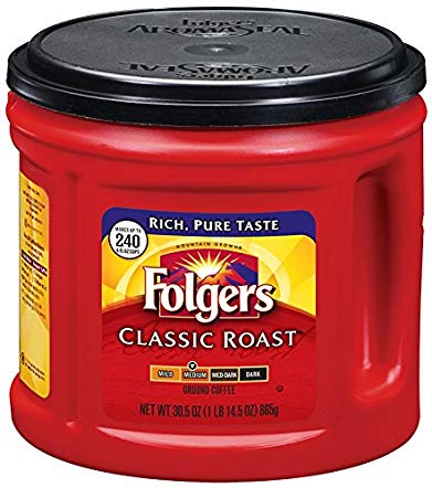 Folgers Classic Roast Ground Coffee, Medium Roast, 30.5 Ounce