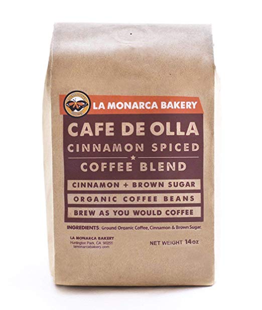 Cafe de Olla, La Monarca Bakery's Cinnamon Spiced Coffee Blend, 14 Oz
