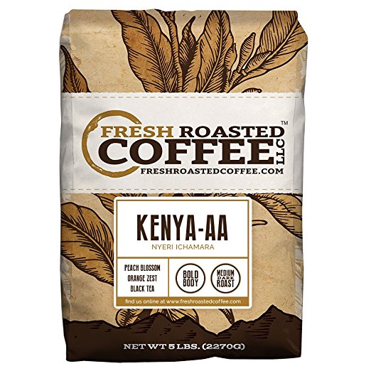 Kenya AA Nyeri Ichamara, Whole Bean, Fresh Roasted Coffee LLC. (5 lb.)