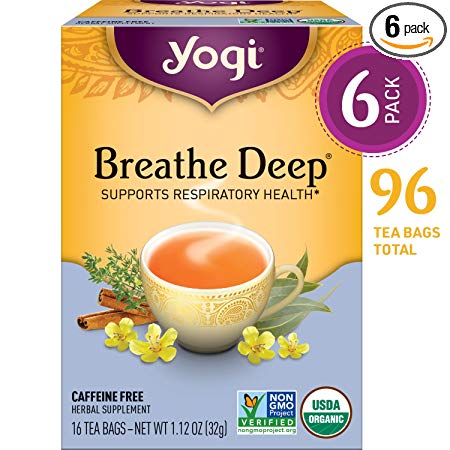 Yogi Tea, Breathe Deep, 16 Count (Pack of 6)