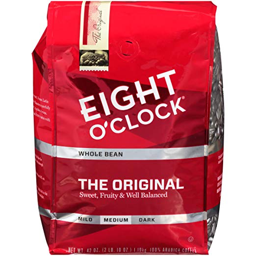 Eight O'Clock Whole Bean Coffee, The Original, 42 Ounce