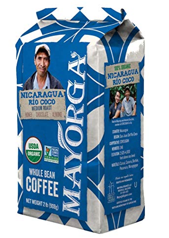 Nicaragua Río Coco, 2lb, 100% USDA Organic Certified Whole Bean Coffee, Medium RoastLimited Edition)