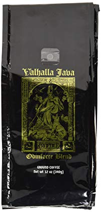 Valhalla Java Ground Coffee by Death Wish Coffee Company, USDA Certified Organic & Fair Trade (12 Ounce Bag)