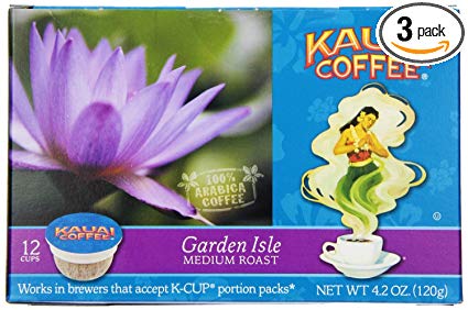 Kauai Coffee Garden Isle Medium Roast, Single Serve Cups, 36 Count