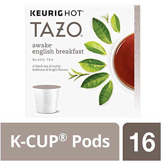 Tazo Awake English Breakfast Black Tea, K-Cup, 16 ct