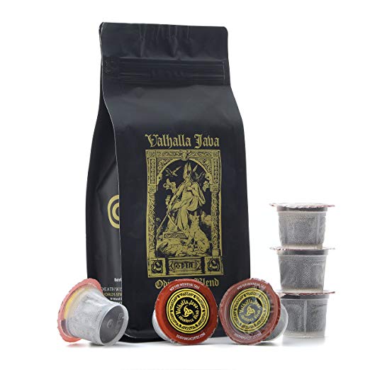 Valhalla Java Single Serve Coffee Pods for Keurig/K Cup Style 2.0 Brewers, Fair Trade and USDA Certified Organic (10 Count)